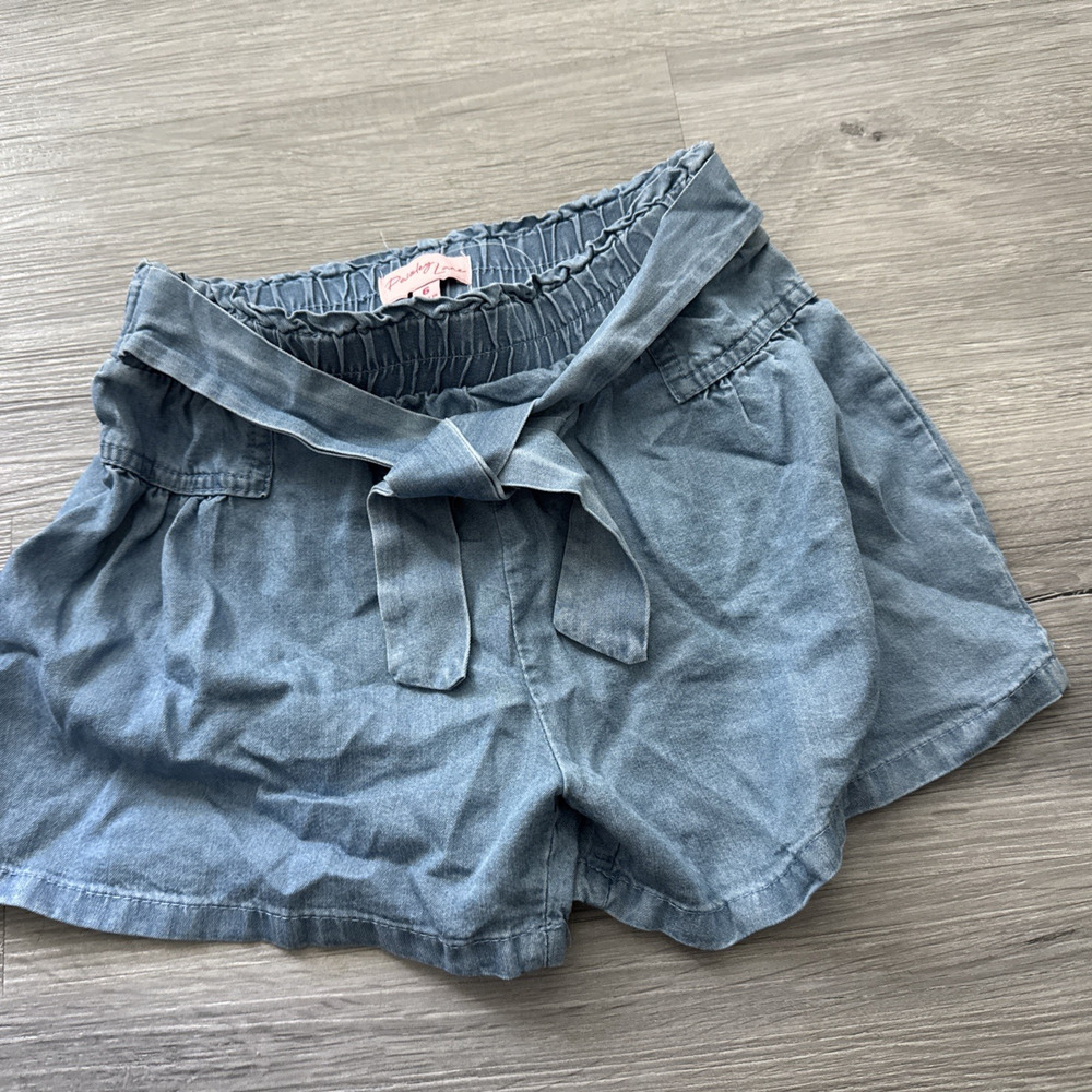 Paisley Lane Girls Shorts, Blue, Size 6